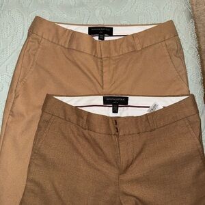 Banana Republic Khaki and Camel Trousers